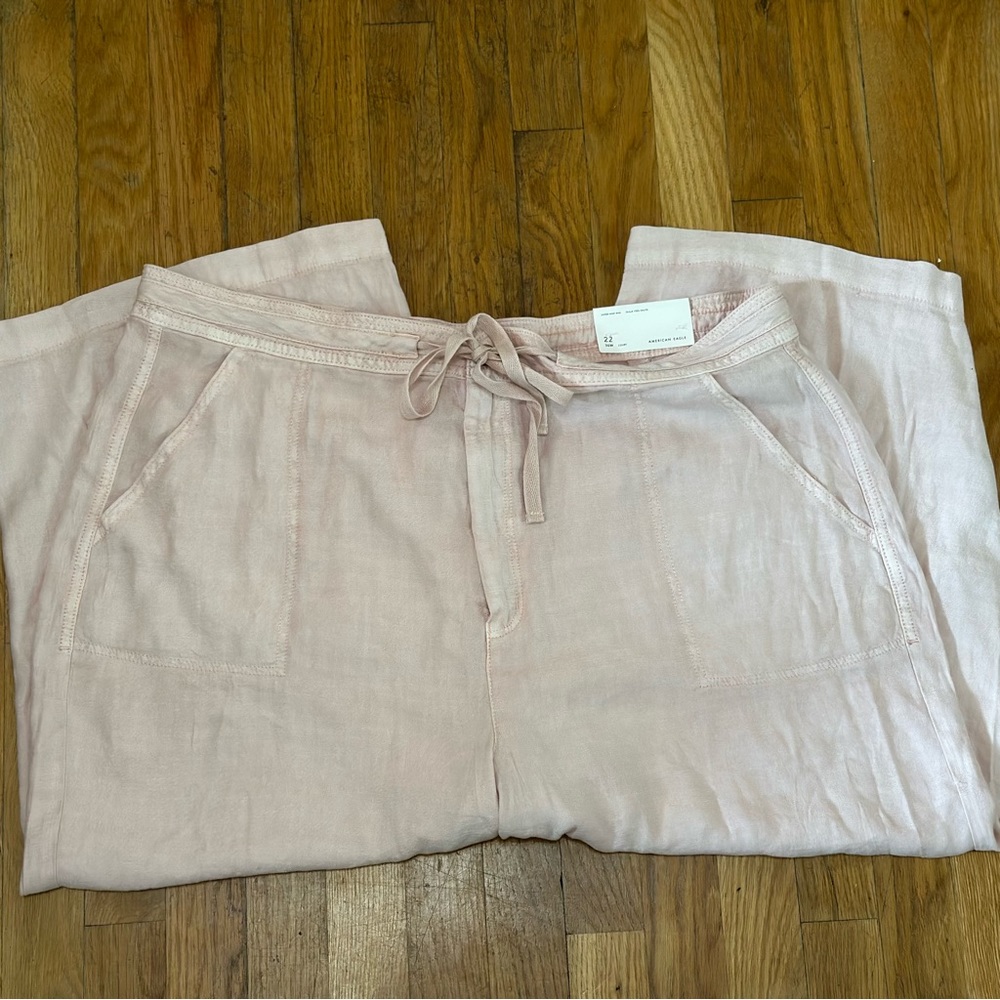 American Eagle Linen Blend Capris, Size 22S
